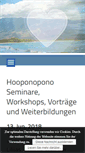 Mobile Screenshot of hooponoponoseminare.de